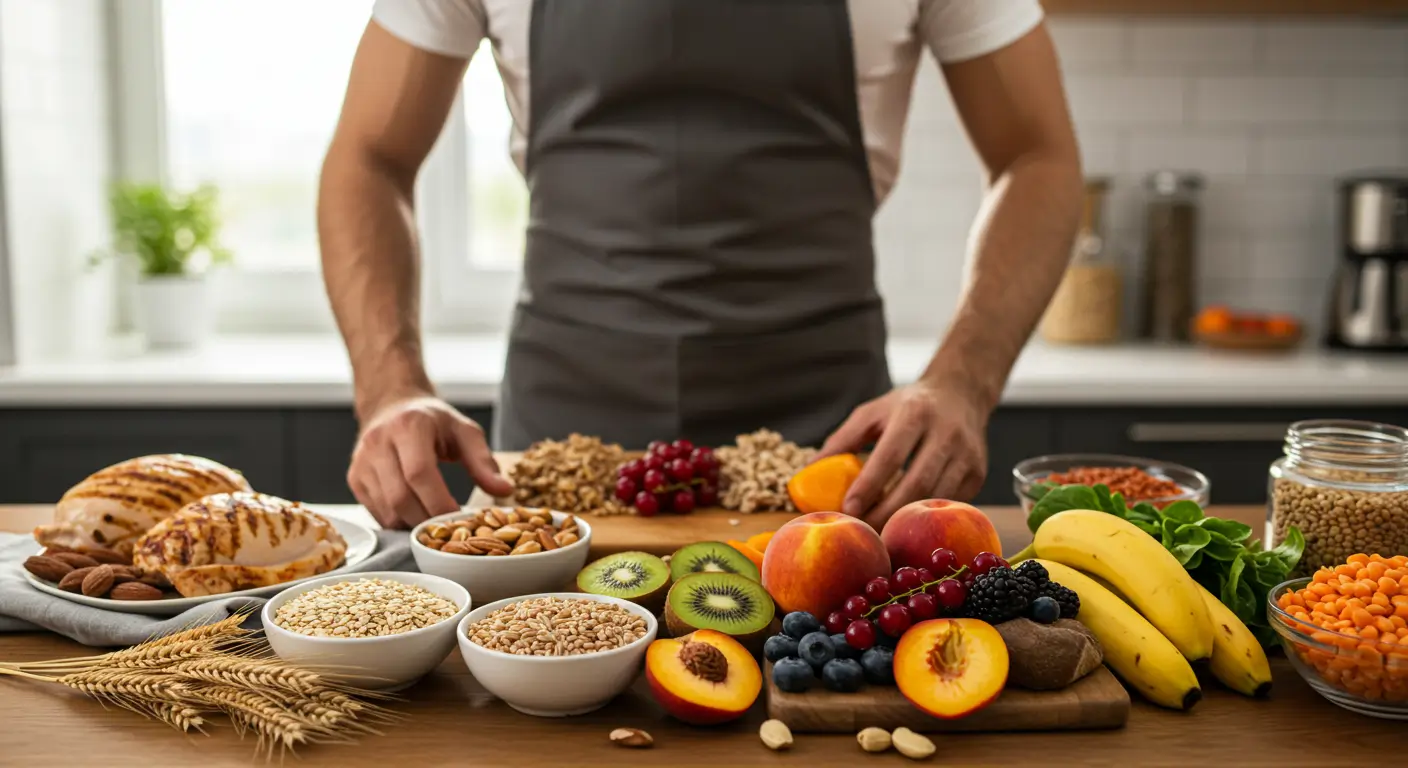 homem preparando pré treino
